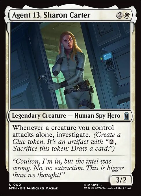 Agent 13, Sharon Carter - Marvel Super Heroes (MSH) #1 [Foil]