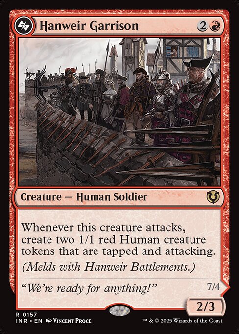 Hanweir Garrison - Innistrad Remastered (inr) #157 [Foil] [Foil]