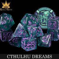 DNDDICEWHOLESALE.COM - Cthulhu Dreams - 11 Dice Set