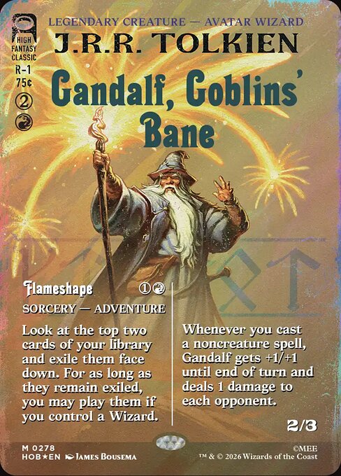 Gandalf, Goblins' Bane // Flameshape - The Hobbit (HOB) #278 [Foil] [Foil]