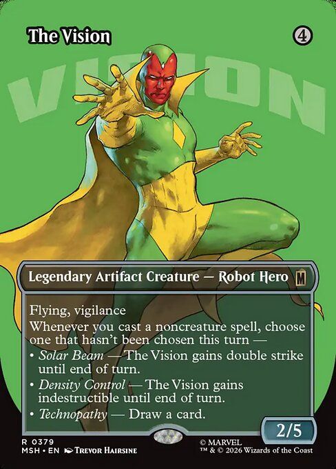 The Vision - Marvel Super Heroes () #379 [Foil] [Foil]