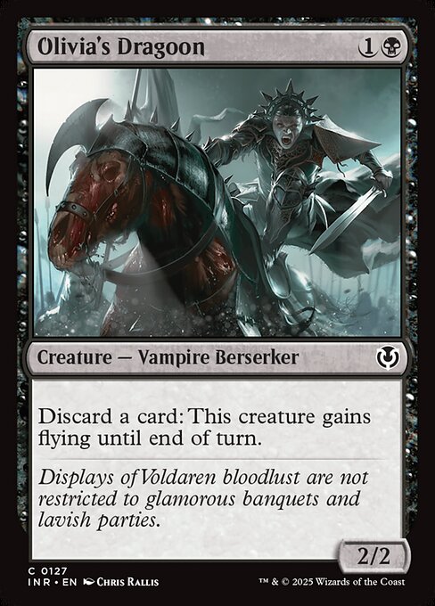 Olivia's Dragoon - Innistrad Remastered (inr) #127 [Foil] [Foil]