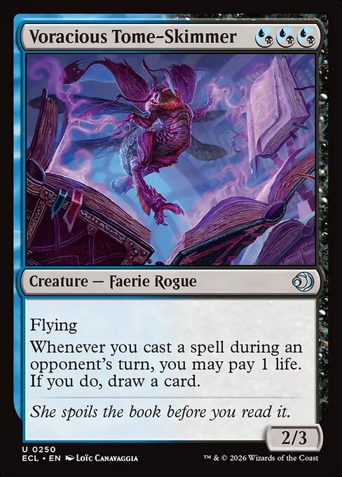 Voracious Tome-Skimmer - Lorwyn Eclipsed (ecl) #250 [Foil] [Foil]