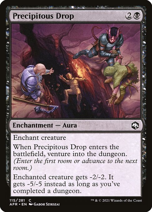 Precipitous Drop - Adventures in the Forgotten Realms () #115 [Foil] [Foil]