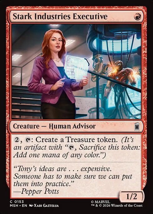Stark Industries Executive - Marvel Super Heroes () #153 [Foil] [Foil]