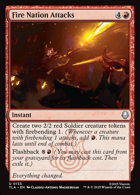 Fire Nation Attacks - Avatar: The Last Airbender () #133 [Foil] [Foil]