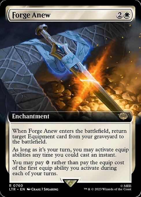 Forge Anew - The Lord of the Rings: Tales of Middle-earth (LTR) #760 [Foil] [Foil]