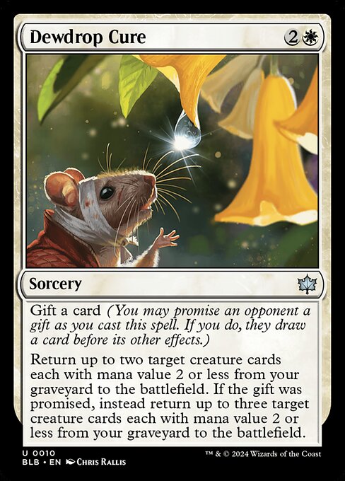 Dewdrop Cure - Bloomburrow (BLB) #10 [Foil]