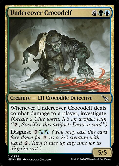 Undercover Crocodelf - Murders at Karlov Manor (MKM) #239 [Foil] [Foil]
