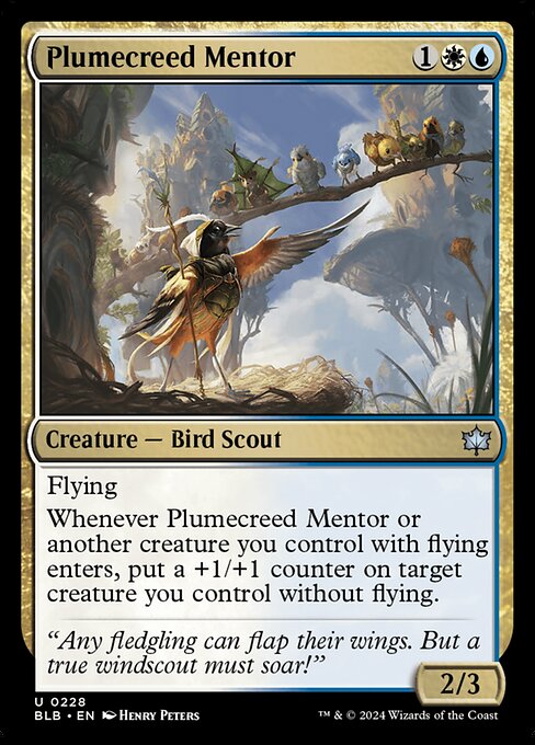 Plumecreed Mentor - Bloomburrow () #228