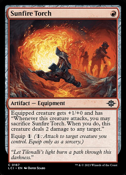 Sunfire Torch - The Lost Caverns of Ixalan (lci) #167 [Foil] [Foil]
