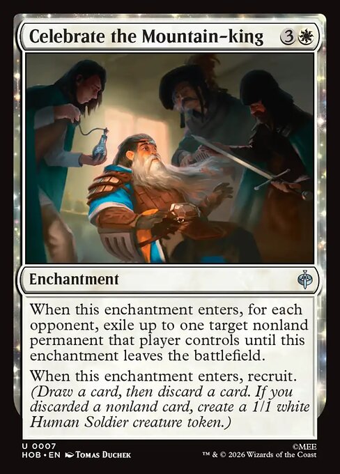 Celebrate the Mountain-king - The Hobbit (HOB) #7 [Foil] [Foil]