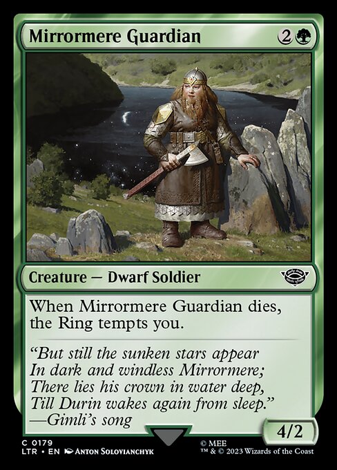 Mirrormere Guardian - The Lord of the Rings: Tales of Middle-earth (ltr) #179 [Foil] [Foil]