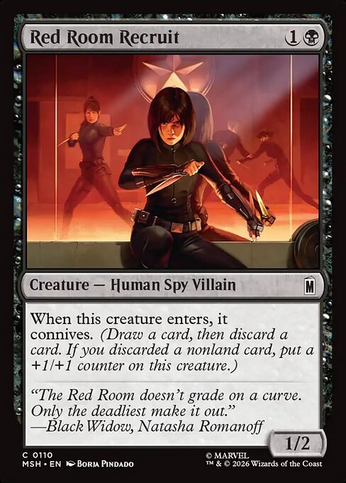 Red Room Recruit - Marvel Super Heroes () #110