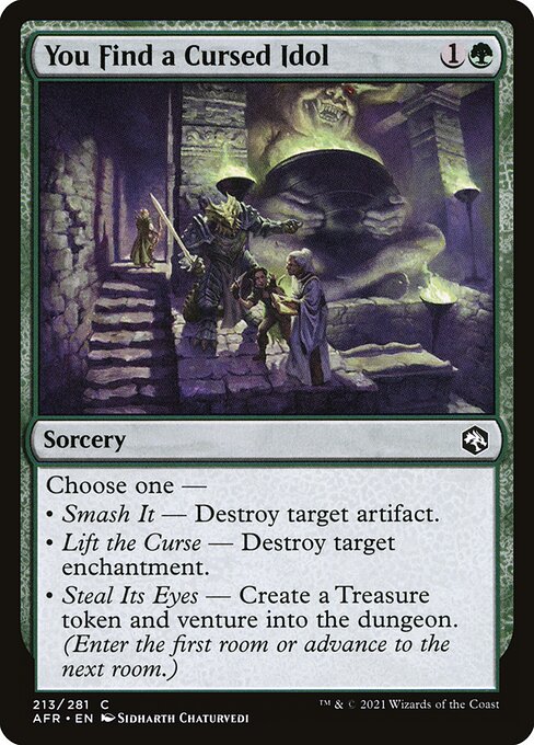 You Find a Cursed Idol - Adventures in the Forgotten Realms () #213 [Foil] [Foil]