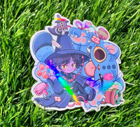 Mothers Of Orion - Demon Boy And Cat Sticker