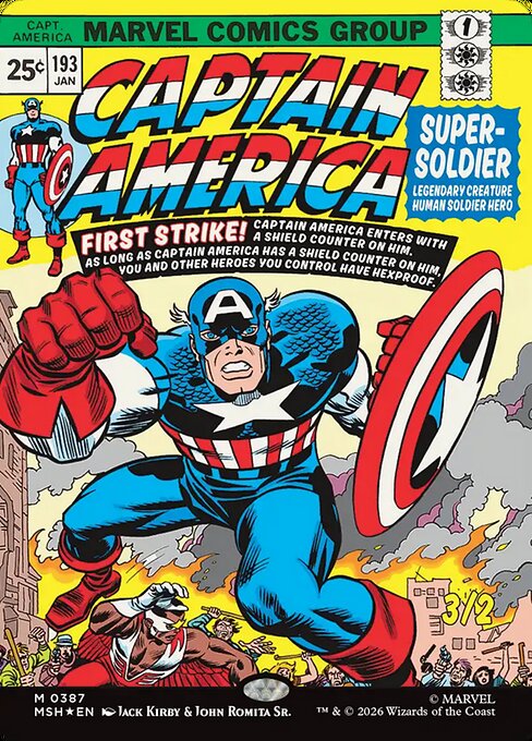Captain America, Super-Soldier - Marvel Super Heroes () #387 [Foil] [Foil]
