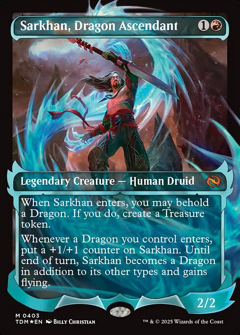 Sarkhan, Dragon Ascendant - Tarkir: Dragonstorm () #403 [Foil] [Foil]
