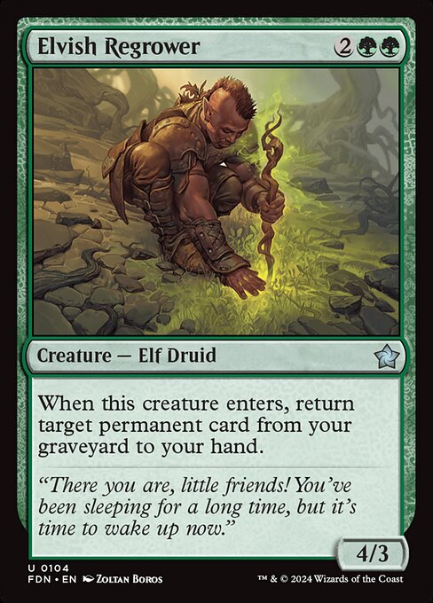 Elvish Regrower - Foundations () #104