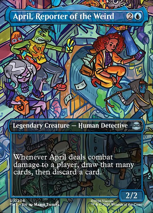 April, Reporter of the Weird - Teenage Mutant Ninja Turtles () #206 [Foil] [Foil]