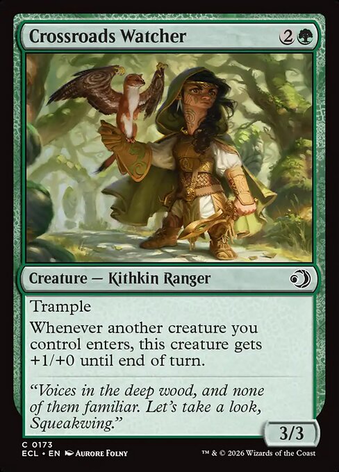 Crossroads Watcher - Lorwyn Eclipsed (ecl) #173 [Foil] [Foil]