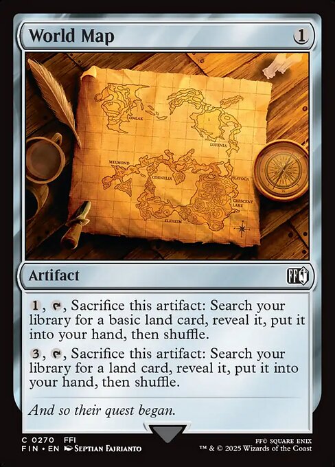 World Map - Final Fantasy (FIN) #270 [Foil] [Foil]