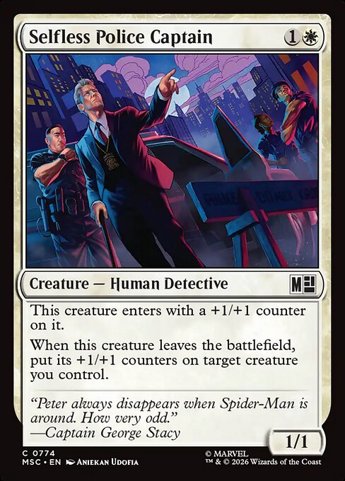 Selfless Police Captain - Marvel Super Heroes Commander (MSC) #774