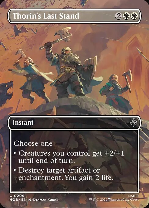 Thorin's Last Stand - The Hobbit (HOB) #209 [Foil] [Foil]