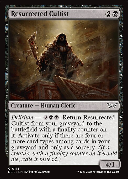 Resurrected Cultist - Duskmourn: House of Horror () #115