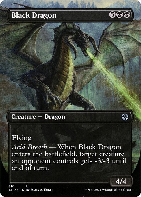 Black Dragon - Adventures in the Forgotten Realms () #291 [Foil] [Foil]