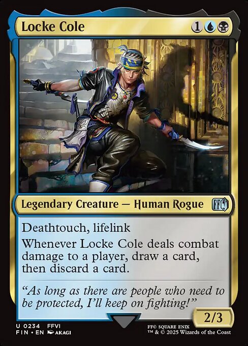 Locke Cole - Final Fantasy (FIN) #234 [Foil] [Foil]