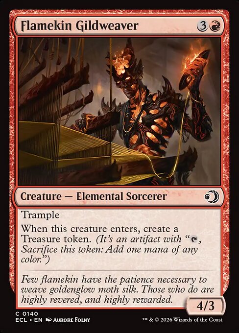 Flamekin Gildweaver - Lorwyn Eclipsed () #140 [Foil] [Foil]