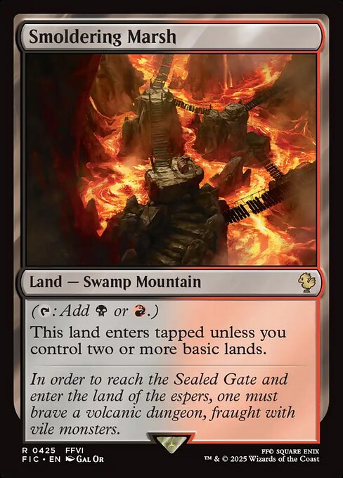 Smoldering Marsh - Final Fantasy Commander () #425