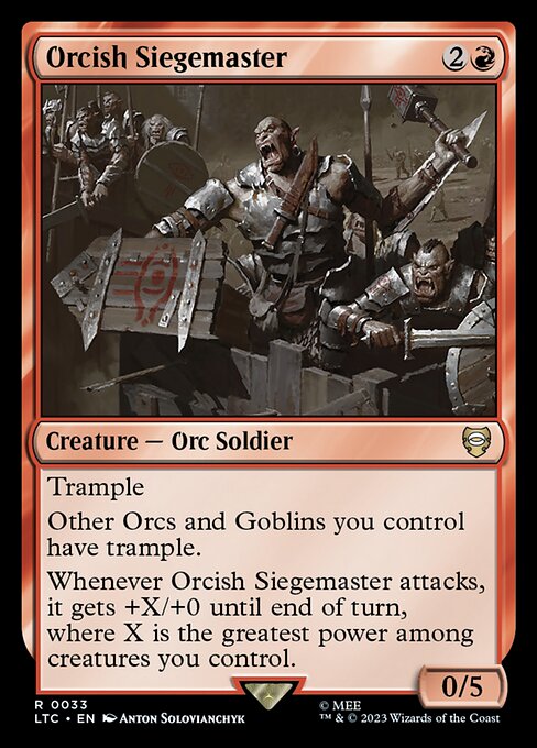 Orcish Siegemaster - Tales of Middle-earth Commander (ltc) #33