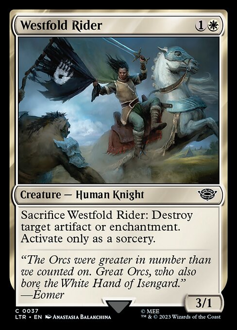Westfold Rider - The Lord of the Rings: Tales of Middle-earth (ltr) #37 [Foil] [Foil]