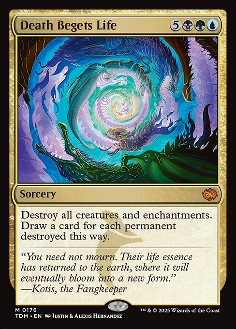 Death Begets Life - Tarkir: Dragonstorm (TDM) #176 [Foil] [Foil]