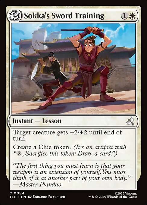 Sokka's Sword Training - Avatar: The Last Airbender Eternal () #84 [Foil] [Foil]