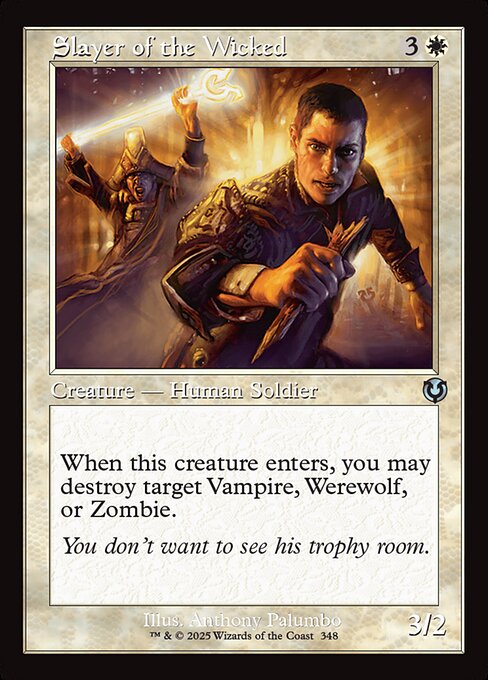 Slayer of the Wicked - Innistrad Remastered (inr) #348 [Foil] [Foil]