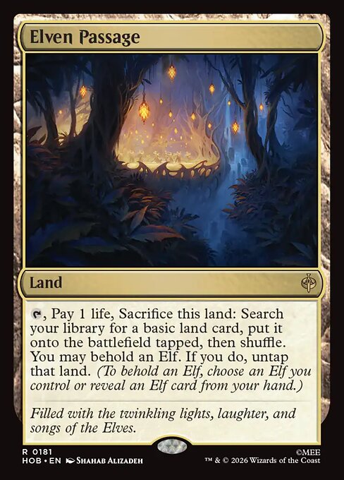 Elven Passage - The Hobbit (HOB) #181 [Foil] [Foil]