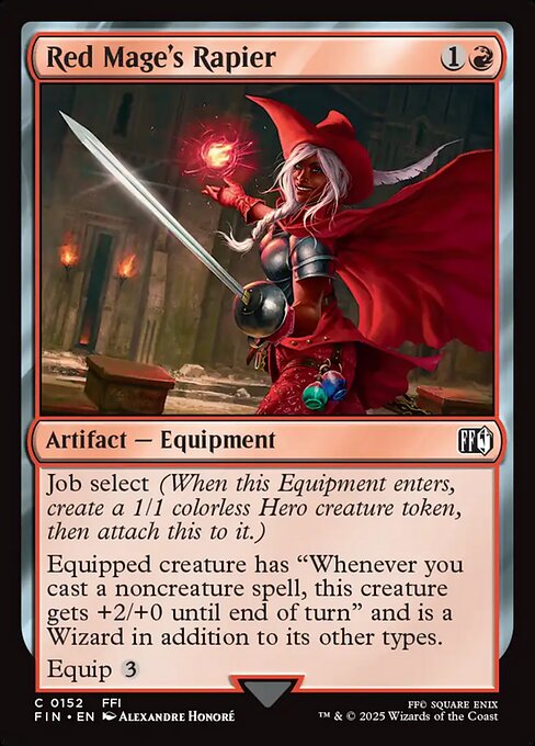 Red Mage's Rapier - Final Fantasy (FIN) #152 [Foil] [Foil]