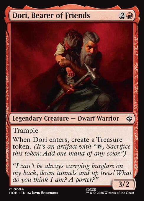 Dori, Bearer of Friends - The Hobbit (HOB) #94 [Foil] [Foil]