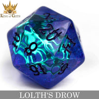 DNDDICEWHOLESALE.COM - Lolth's Drow - 11 Dice Set