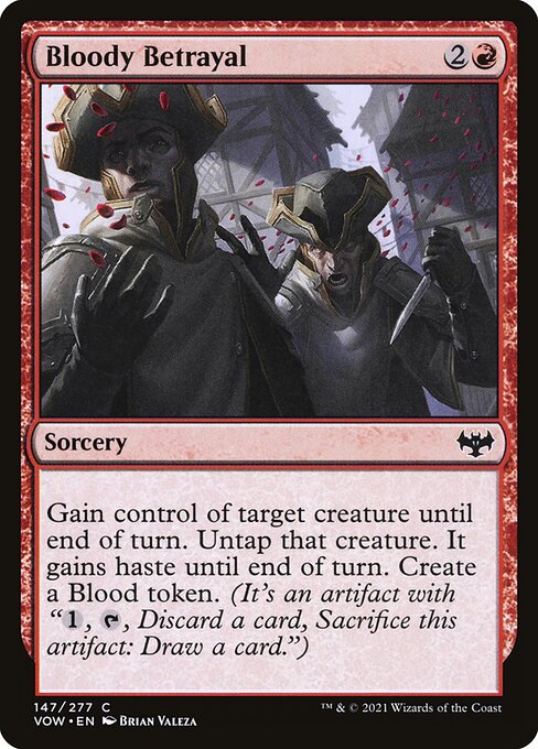Bloody Betrayal - Innistrad: Crimson Vow () #147 [Foil] [Foil]