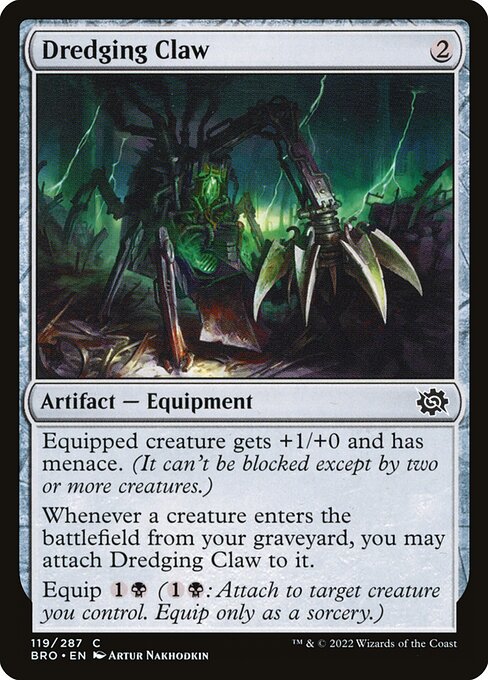 Dredging Claw - The Brothers' War () #119 [Foil] [Foil]