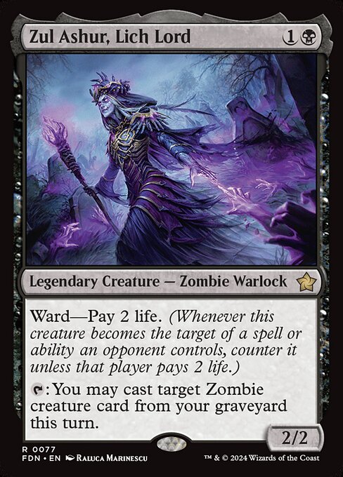 Zul Ashur, Lich Lord - Foundations (FDN) #77