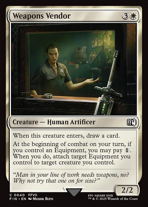 Weapons Vendor - Final Fantasy (FIN) #40 [Foil] [Foil]