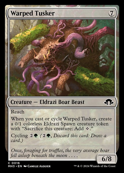 Warped Tusker - Modern Horizons 3 (mh3) #16 [Foil] [Foil]