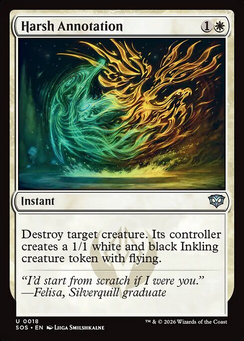 Harsh Annotation - Secrets of Strixhaven () #18 [Foil] [Foil]