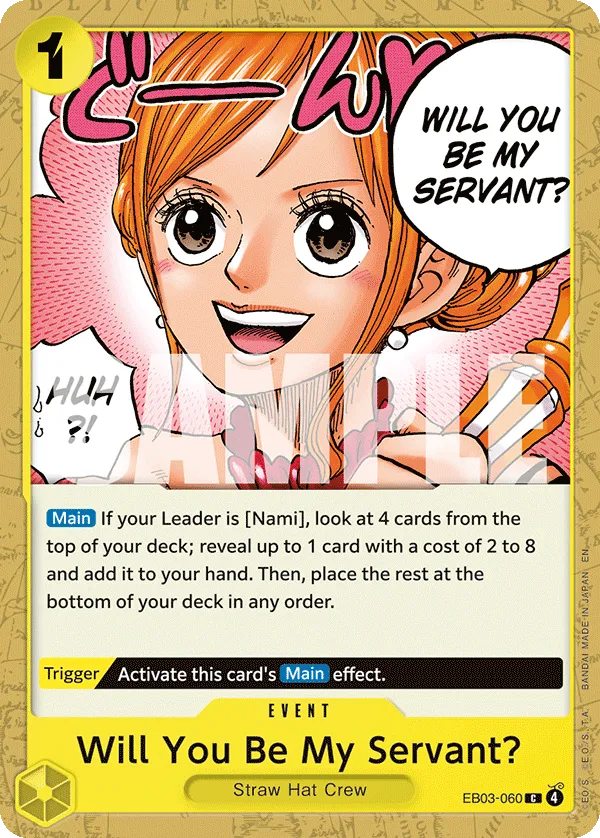 Will You Be My Servant? - ONE PIECE HEROINES EDITION- [EB-03] / Memorial Collection [EB-01] (EB03-060) #060