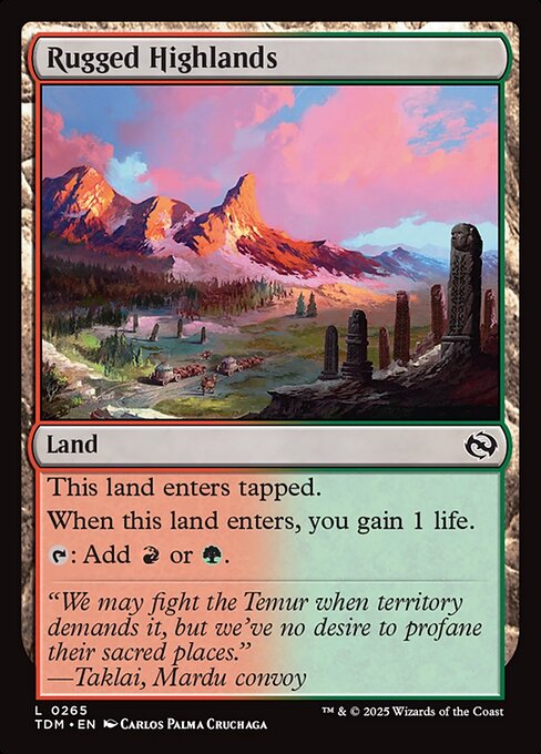 Rugged Highlands - Tarkir: Dragonstorm () #265